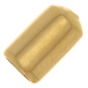 End caps for 3mm cord - 3 micron gold plated x1|raw }}