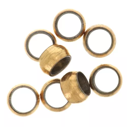 3mm 316 Stainless Steel Round crimp beads - Gold Tone x25