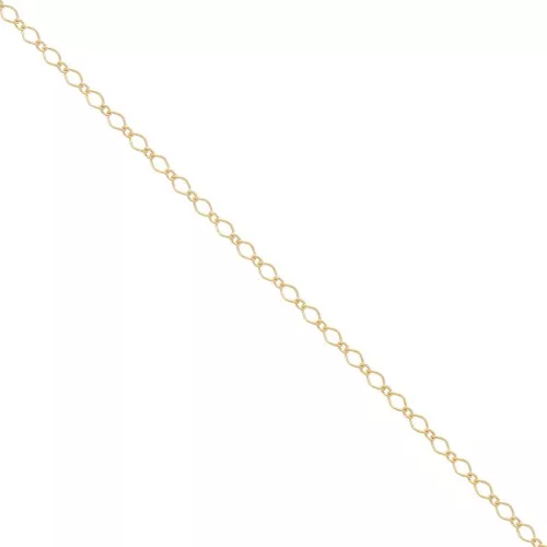2mm Gold filled alternating Rombo mesh chain x50cm