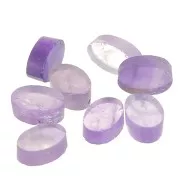 6x4mm Flat oval cabochon - palet - gemstone - Amethyst x1