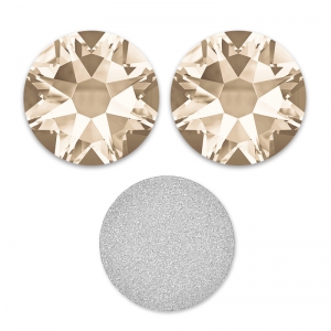 PureCrystal stick-on rhinestones 4mm Light Silk x36