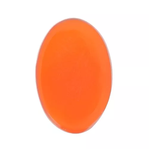 6x4mm Flat oval cabochon - palet - dyed gemstone - Carnelian x1