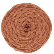 5mm Cotton Air Mix Macramé Cotton Cord Spool - Cinnamon - Gold x50m
