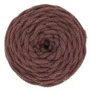 5mm Cotton Air Mix Macramé Cotton Cord Spool - Chocolate - Golden Pink x50m