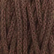 5mm Cotton Air Mix Macramé Cotton Cord Spool - Chocolate - Golden Pink x50m