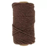 3mm Cotton cord spool for macramé - Mix Chocolate - Rose Gold x50m
