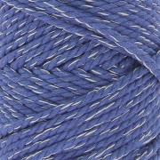 3mm Cotton cord spool for macramé - Mix Night Blue - Silver x50m