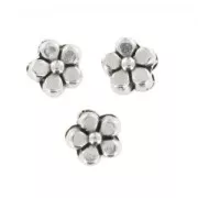 flowers 5mm Antique Silver Plating x10