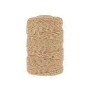 1mm Jute thread spool - Natural x160m|raw }}