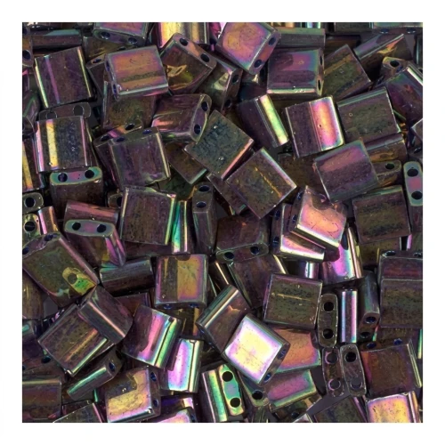 Miyuki Tila Beads 5x5x1.9 mm TL-1893 - Plum Gold Luster x10g
