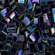 Miyuki Tila Beads 5x5x1.9 mm TL-0455 - Variegated Blue Iris Metallic x10g