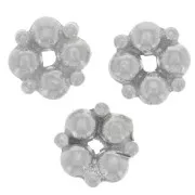 5mm 925 Sterling Silver spacer flower x1