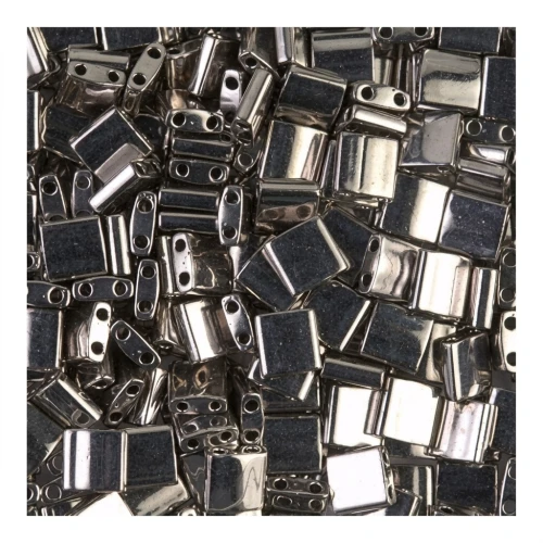 Miyuki Tila Beads 5x5x1.9 mm TL-0190 - Nickel Plated x5g
