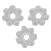 6mm 925 Sterling Silver spacer flower x1