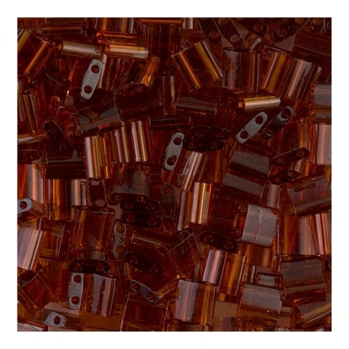 Miyuki Tila Beads 5x5x1.9 mm TL-0134 - Tr Dark Topaz x10g