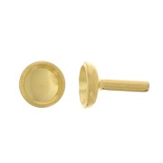 3mm cabochon holder rod - Fine Gold Plated x1|raw }}