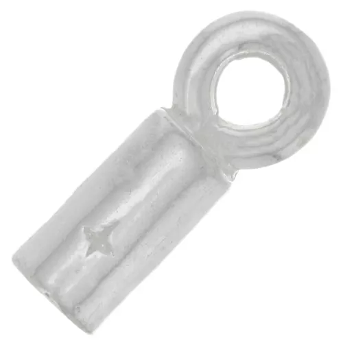 925 Sterling Silver Cord End for 2mm cord x2