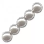 Pearly beads 12mm Light Grey x15