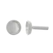 925 Sterling Silver 3mm cabochon holder rod x1