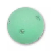 Round Polaris bead with rhinestones 12mm Erinite x1