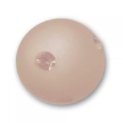 Round Polaris bead with rhinestones  10mm Greige x1|raw }}