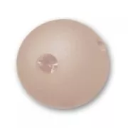 Round Polaris bead with rhinestones  10mm Greige x1