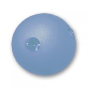 Round Polaris bead with rhinestones  10mm Denim Blue x1