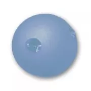 Round Polaris bead with rhinestones  10mm Denim Blue x1