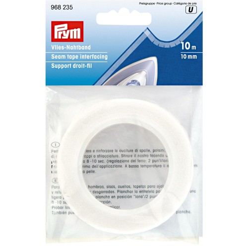 Seam tape interfacing - White x10m