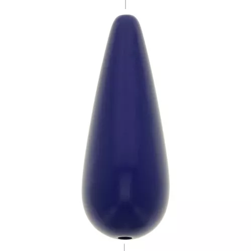 40x16mm Pear-shaped resin bead - Navy x1