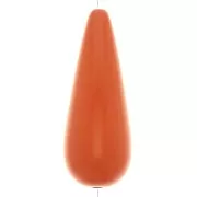 40x16mm Pear-shaped resin bead - Terracotta x1
