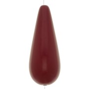 40x16mm Pear-shaped resin bead - Wine Lees x1