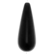 40x16mm Pear-shaped resin bead - Black x1