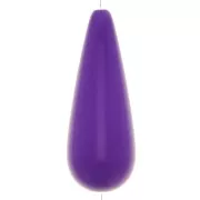 40x16mm Pear-shaped resin bead - Purple x1