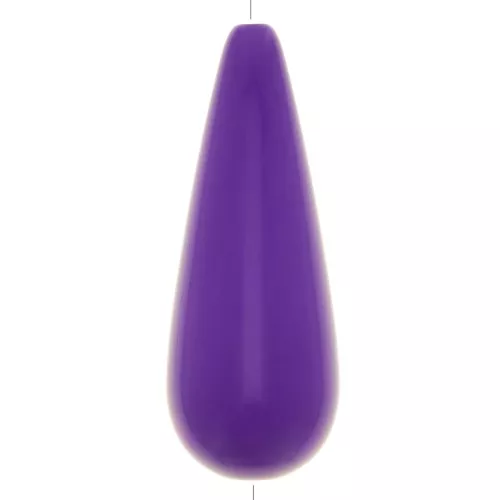 40x16mm Pear-shaped resin bead - Purple x1