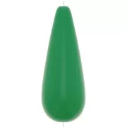 40x16mm Pear-shaped resin bead - Green x1