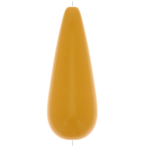 40x16mm Pear-shaped resin bead - Mustard x1