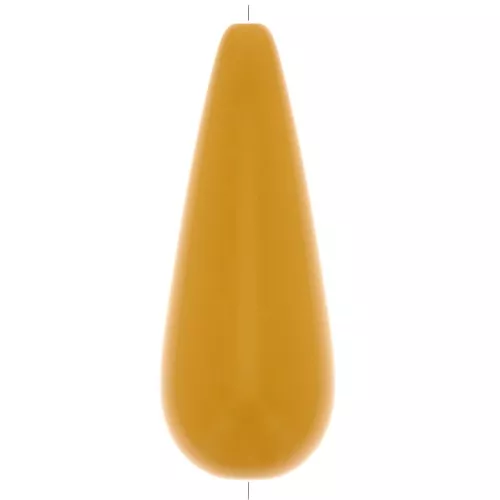 40x16mm Pear-shaped resin bead - Mustard x1