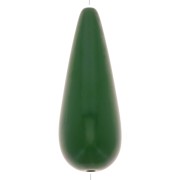 40x16mm Pear-shaped resin bead - Dark green x1|raw }}