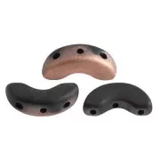 5x10mm Arcos® by Puca® - Jet Mat Capri Gold x10g