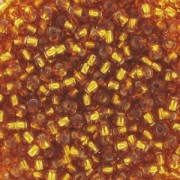 Preciosa Seed beads 11/0 2 mm - Topaz Silver Lined x20g