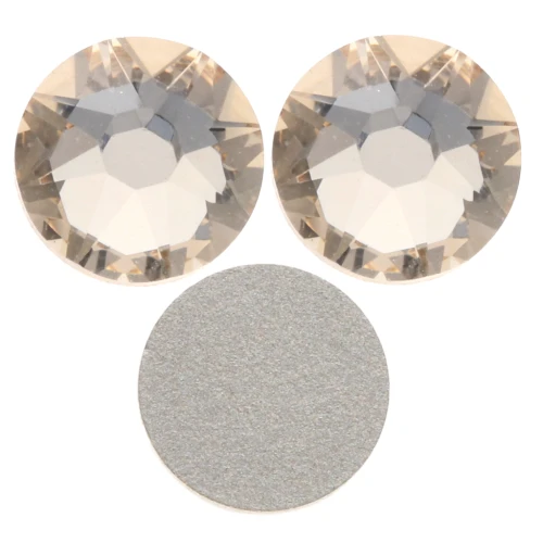 PureCrystal stick-on rhinestones 6mm Light Silk x10