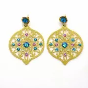 PureCrystal stick-on rhinestones 3mm Crystal Rose Gold x36