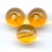 Round beads 6mm Topaz x25