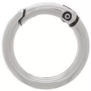 27mm Round Lobster Clasp - Antique Silver Plating x1