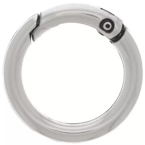 27mm Round Lobster Clasp - Antique Silver Plating x1