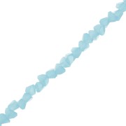 3mm faceted irregular Glass beads - Light Blue x33cm|raw }}