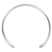 Thin bangle, 1.5 x 160 mm, with 2 closed links - 925 Sterling Silver x1