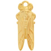 23x9mm Cicada Pendant - Fine Gold plated x1|raw }}