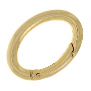 30mm Oval Lobster Clasp - Fine Gold Plated x1|raw }}